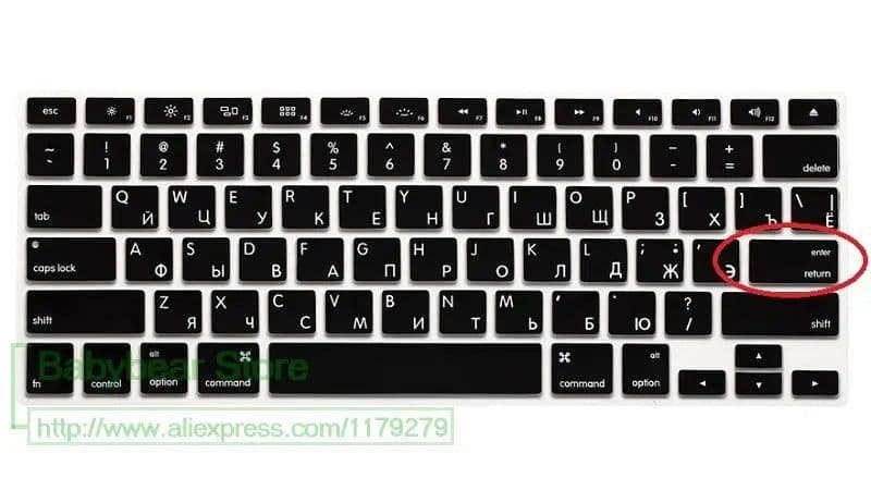 image-US EU Euro RU Russian Letter Keyboard Cover For Macbook Air Pro Retina 13 15 Laptop Russia Protector skin For iMac 13.3 15.4