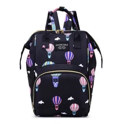 image-Cartoon Print Mommy Backpack Large Capacity Baby Bottle Storage Bags Baby Diaper Bag Fashion Women's Backpack Maternity Bag New