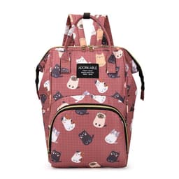 image-Cartoon Print Mommy Backpack Large Capacity Baby Bottle Storage Bags Baby Diaper Bag Fashion Women's Backpack Maternity Bag New