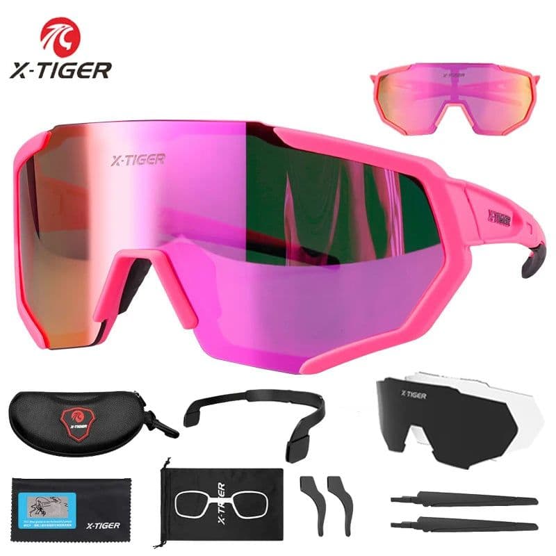 image-X-TIGER Women Polarized Cycling SunGlasses MTB Bicycle Cycling Eyewear Ciclismo Men Cycling Glasses Mountain Racing Bike Goggles
