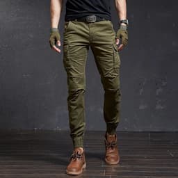 image-Fashion High Quality Slim Camouflage Casual Tactical Cargo Pants Male Streetwear Harajuku Joggers Men Clothing Camo Trousers