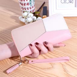 image-Fashion Wallets Zipper Coin Purse Lady Long Short Purses Handbags Women Clutch Cards Holder PU Leather Moneybag Billfold Wallet