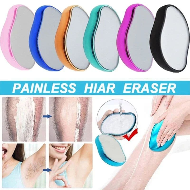 image-Crystal Physical Hair Removal Eraser Glass Hair Remover Painless Epilator Easy Cleaning Reusable Body Care Depilation Tool Hot