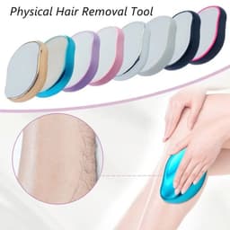 image-Crystal Physical Hair Removal Eraser Glass Hair Remover Painless Epilator Easy Cleaning Reusable Body Care Depilation Tool Hot