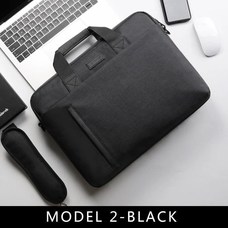image-Laptop Bag case 13.3 14 15.6 17.3 inch Waterproof Notebook Bag for Macbook Air Pro 13 15 Computer Shoulder Handbag Briefcase Bag