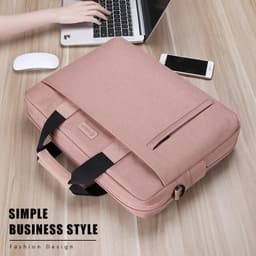 image-Laptop Bag case 13.3 14 15.6 17.3 inch Waterproof Notebook Bag for Macbook Air Pro 13 15 Computer Shoulder Handbag Briefcase Bag