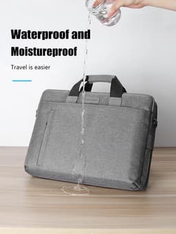 image-Laptop Bag case 13.3 14 15.6 17.3 inch Waterproof Notebook Bag for Macbook Air Pro 13 15 Computer Shoulder Handbag Briefcase Bag