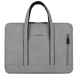 image-Laptop Bag 13 14 15 15.6 inch Handbag Women Notebook Bag For Macbook Air Pro 16 Case Xiaomi Asus PU Leather Luxury Computer Bag