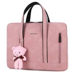image-Laptop Bag 13 14 15 15.6 inch Handbag Women Notebook Bag For Macbook Air Pro 16 Case Xiaomi Asus PU Leather Luxury Computer Bag