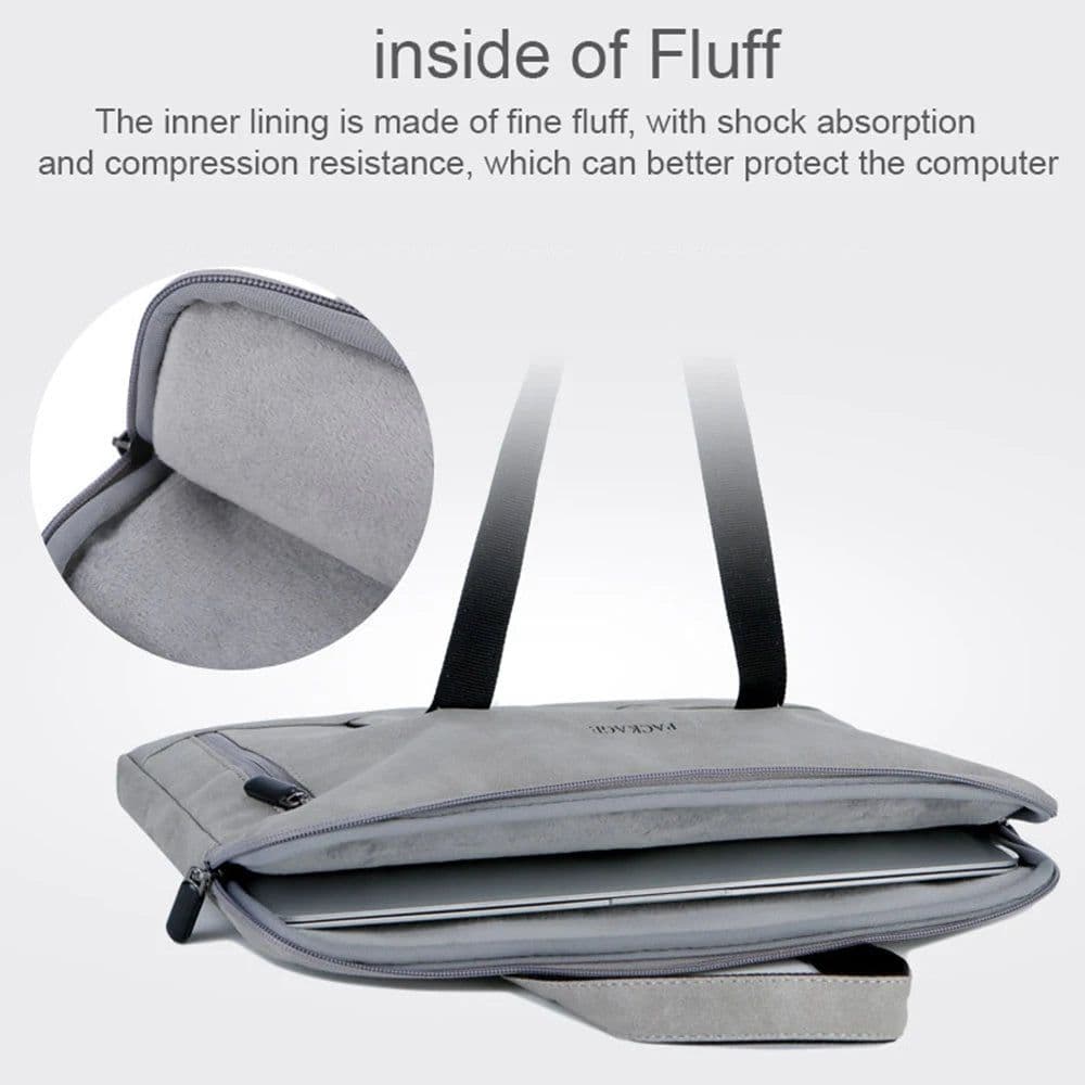 image-Laptop Bag 13 14 15 15.6 inch Handbag Women Notebook Bag For Macbook Air Pro 16 Case Xiaomi Asus PU Leather Luxury Computer Bag