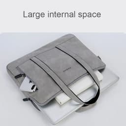 image-Laptop Bag 13 14 15 15.6 inch Handbag Women Notebook Bag For Macbook Air Pro 16 Case Xiaomi Asus PU Leather Luxury Computer Bag