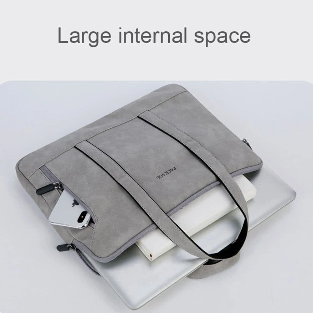 image-Laptop Bag 13 14 15 15.6 inch Handbag Women Notebook Bag For Macbook Air Pro 16 Case Xiaomi Asus PU Leather Luxury Computer Bag