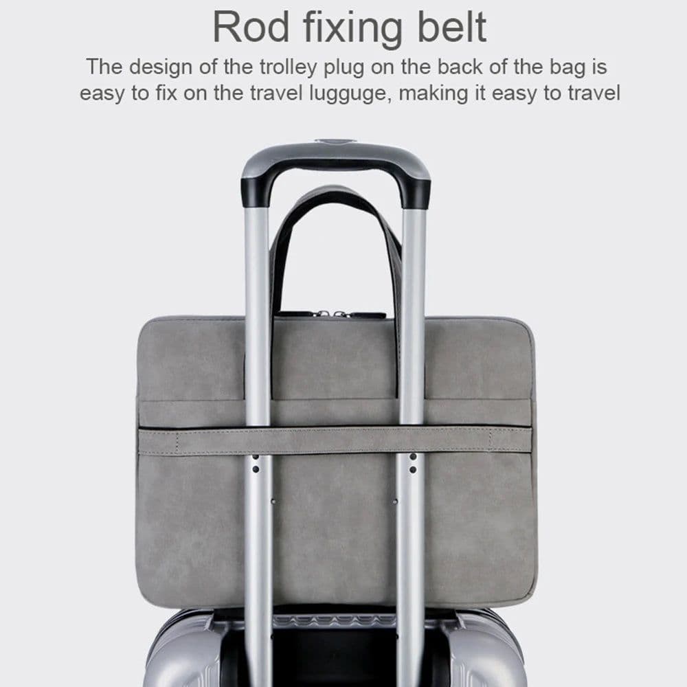 image-Laptop Bag 13 14 15 15.6 inch Handbag Women Notebook Bag For Macbook Air Pro 16 Case Xiaomi Asus PU Leather Luxury Computer Bag