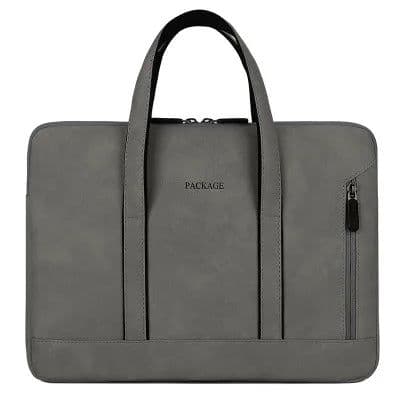 image-Laptop Bag 13 14 15 15.6 inch Handbag Women Notebook Bag For Macbook Air Pro 16 Case Xiaomi Asus PU Leather Luxury Computer Bag