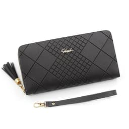 image-Zipper Money Coin Purse Women Card Holder Long PU Leather Clutch Wallet Large Capacity Lady Wristlet Phone HandBags Money Pocket