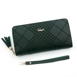image-Zipper Money Coin Purse Women Card Holder Long PU Leather Clutch Wallet Large Capacity Lady Wristlet Phone HandBags Money Pocket