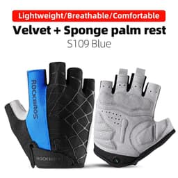 image-ROCKBROS Cycling Gloves Half Finger Shockproof Breathable MTB Road Bicycle Gloves Men Women Sports Wear Resistant Bike Equipment