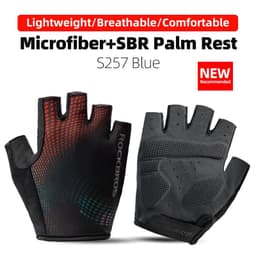 image-ROCKBROS Cycling Gloves Half Finger Shockproof Breathable MTB Road Bicycle Gloves Men Women Sports Wear Resistant Bike Equipment