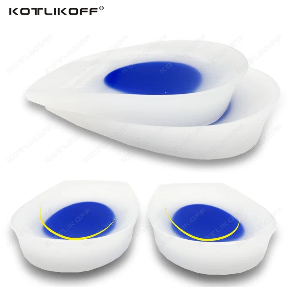image-Medical Silicone Insoles For Heel Protector Inserts Heel Spur Pads For Relief Plantar Fasciitis Heel Pain Reduce Pressure