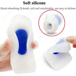 image-Medical Silicone Insoles For Heel Protector Inserts Heel Spur Pads For Relief Plantar Fasciitis Heel Pain Reduce Pressure