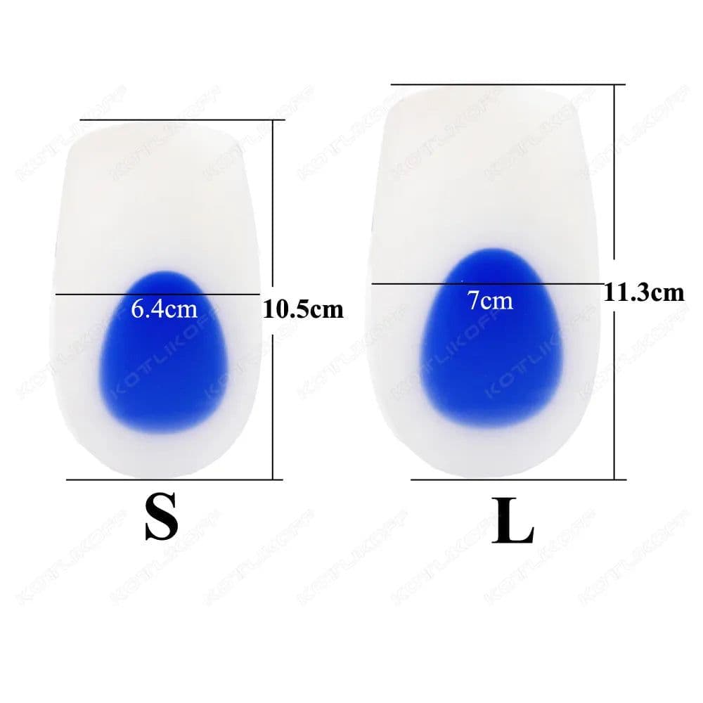 image-Medical Silicone Insoles For Heel Protector Inserts Heel Spur Pads For Relief Plantar Fasciitis Heel Pain Reduce Pressure