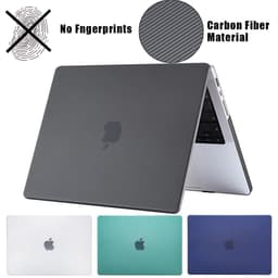 image-Carbon Fiber Laptop Case accessories For MacBook air M1 2020 Funda macbook air 13 case Macbook Pro 13 Case Pro 14 M3 M2 M1 cover