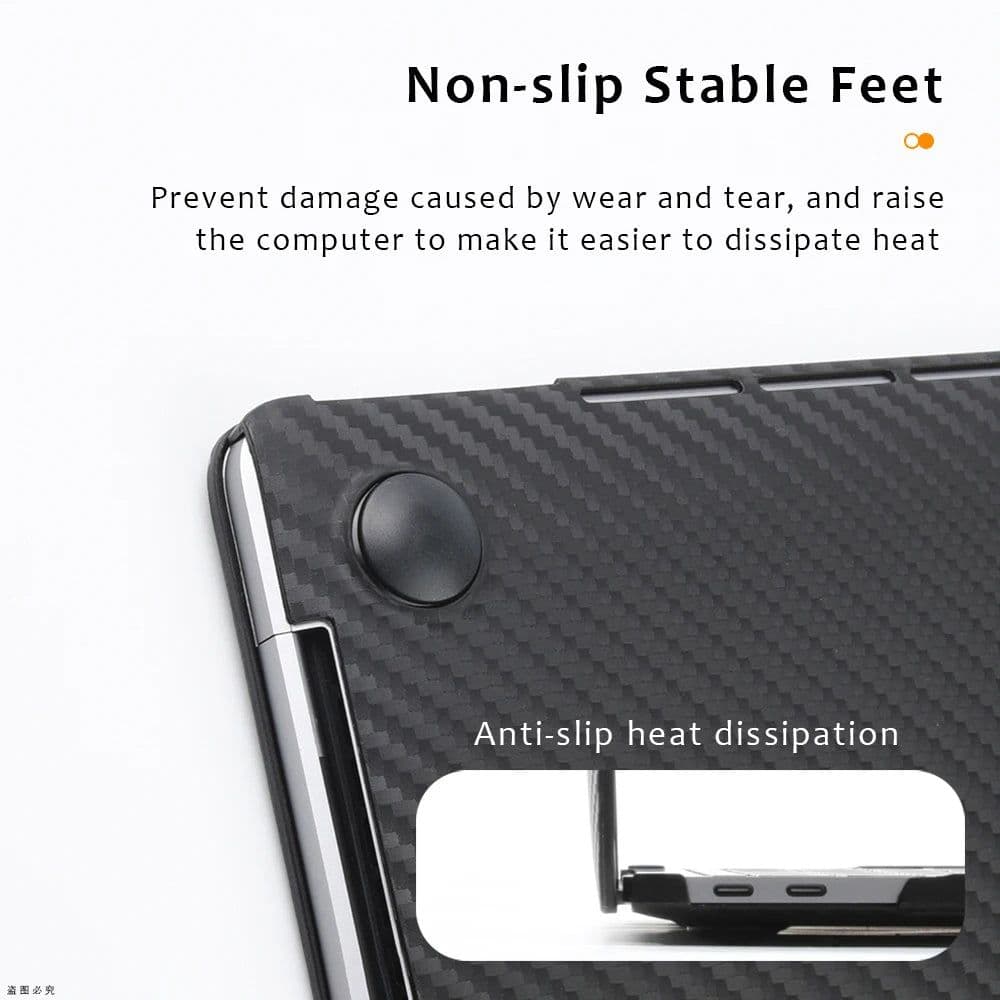 image-Carbon Fiber Laptop Case accessories For MacBook air M1 2020 Funda macbook air 13 case Macbook Pro 13 Case Pro 14 M3 M2 M1 cover
