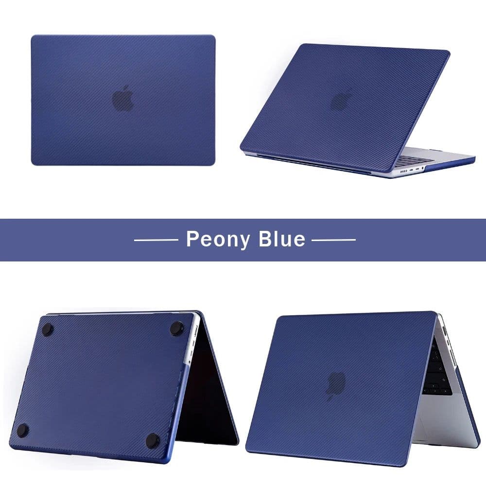 image-Carbon Fiber Laptop Case accessories For MacBook air M1 2020 Funda macbook air 13 case Macbook Pro 13 Case Pro 14 M3 M2 M1 cover