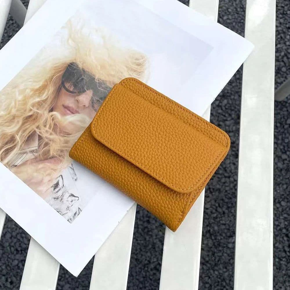 image-Genuine Leather Wallets For Women Custom Initials Cowhide Coin Purse Card Bag Engrave Name DIY Gift Luxury Small Lady Wallet