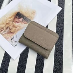 image-Genuine Leather Wallets For Women Custom Initials Cowhide Coin Purse Card Bag Engrave Name DIY Gift Luxury Small Lady Wallet