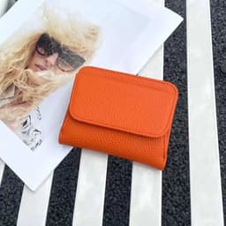 image-Genuine Leather Wallets For Women Custom Initials Cowhide Coin Purse Card Bag Engrave Name DIY Gift Luxury Small Lady Wallet