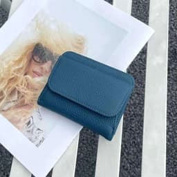 image-Genuine Leather Wallets For Women Custom Initials Cowhide Coin Purse Card Bag Engrave Name DIY Gift Luxury Small Lady Wallet