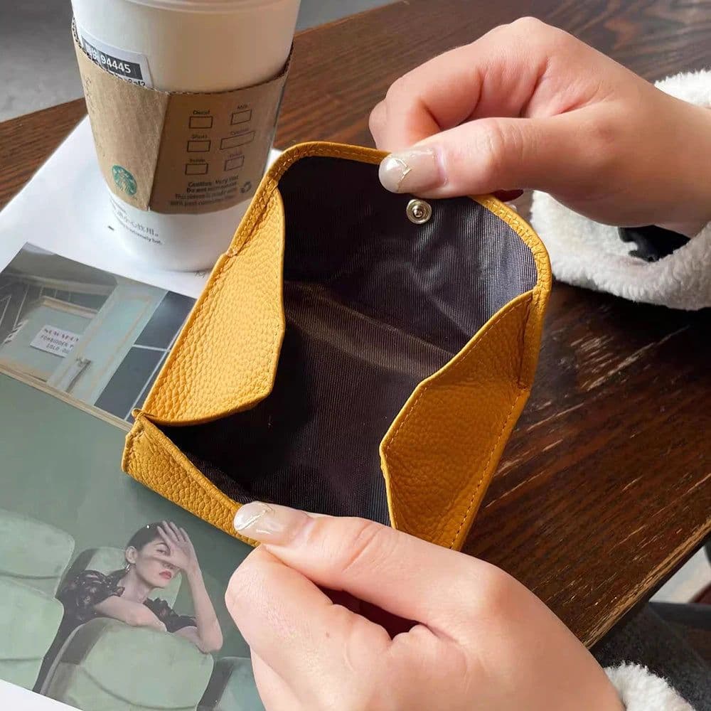 image-Genuine Leather Wallets For Women Custom Initials Cowhide Coin Purse Card Bag Engrave Name DIY Gift Luxury Small Lady Wallet