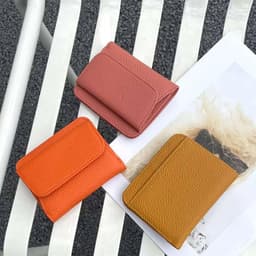image-Genuine Leather Wallets For Women Custom Initials Cowhide Coin Purse Card Bag Engrave Name DIY Gift Luxury Small Lady Wallet