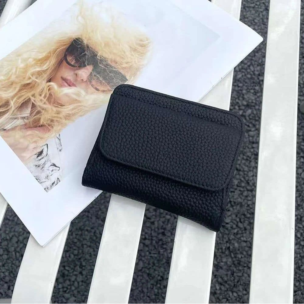 image-Genuine Leather Wallets For Women Custom Initials Cowhide Coin Purse Card Bag Engrave Name DIY Gift Luxury Small Lady Wallet