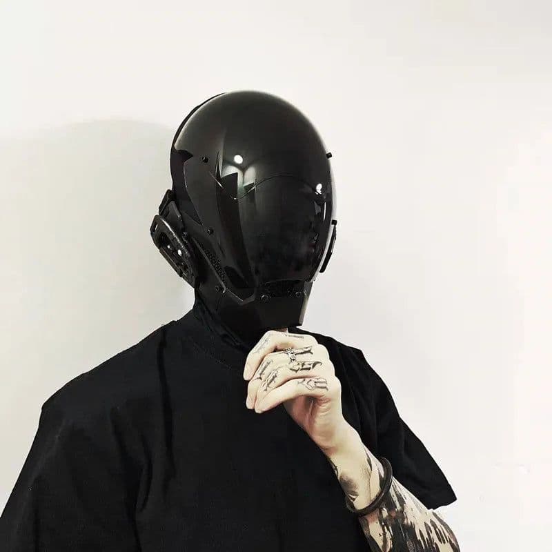 image-Cyberpunk Mask Diy Handmade Custom Personalized Cosplay Masks Mechanical Sci-fi Gear Fit for Dj Music Festiva Halloween
