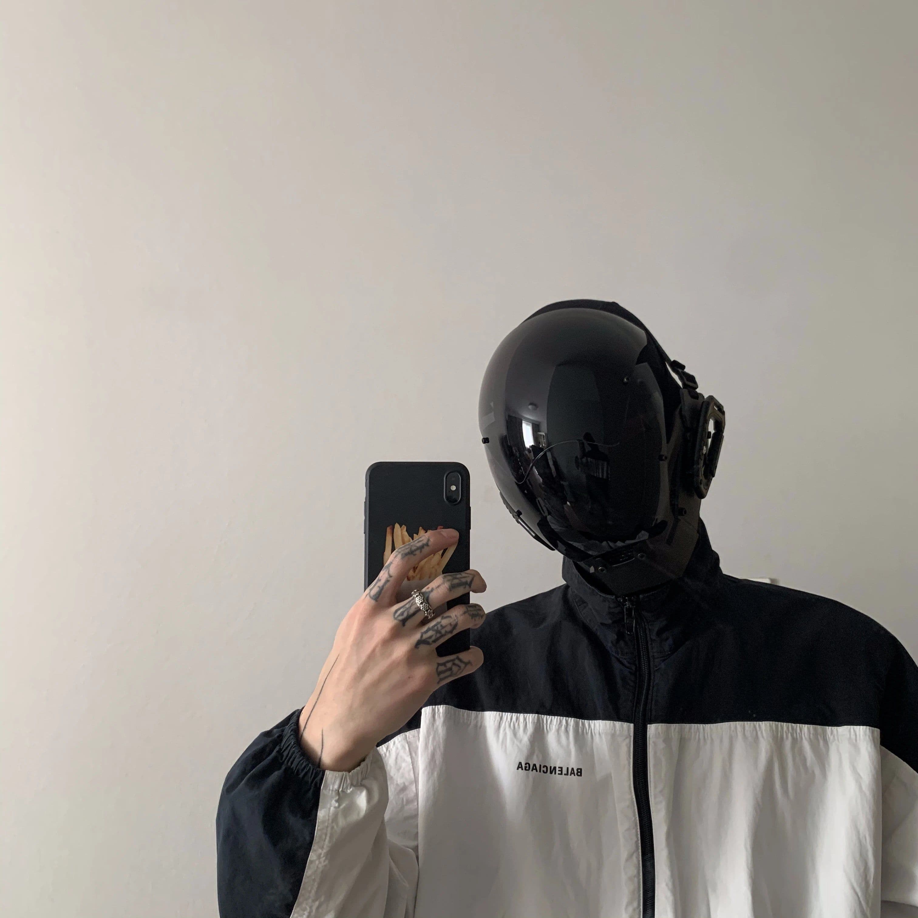 image-Cyberpunk Mask Diy Handmade Custom Personalized Cosplay Masks Mechanical Sci-fi Gear Fit for Dj Music Festiva Halloween