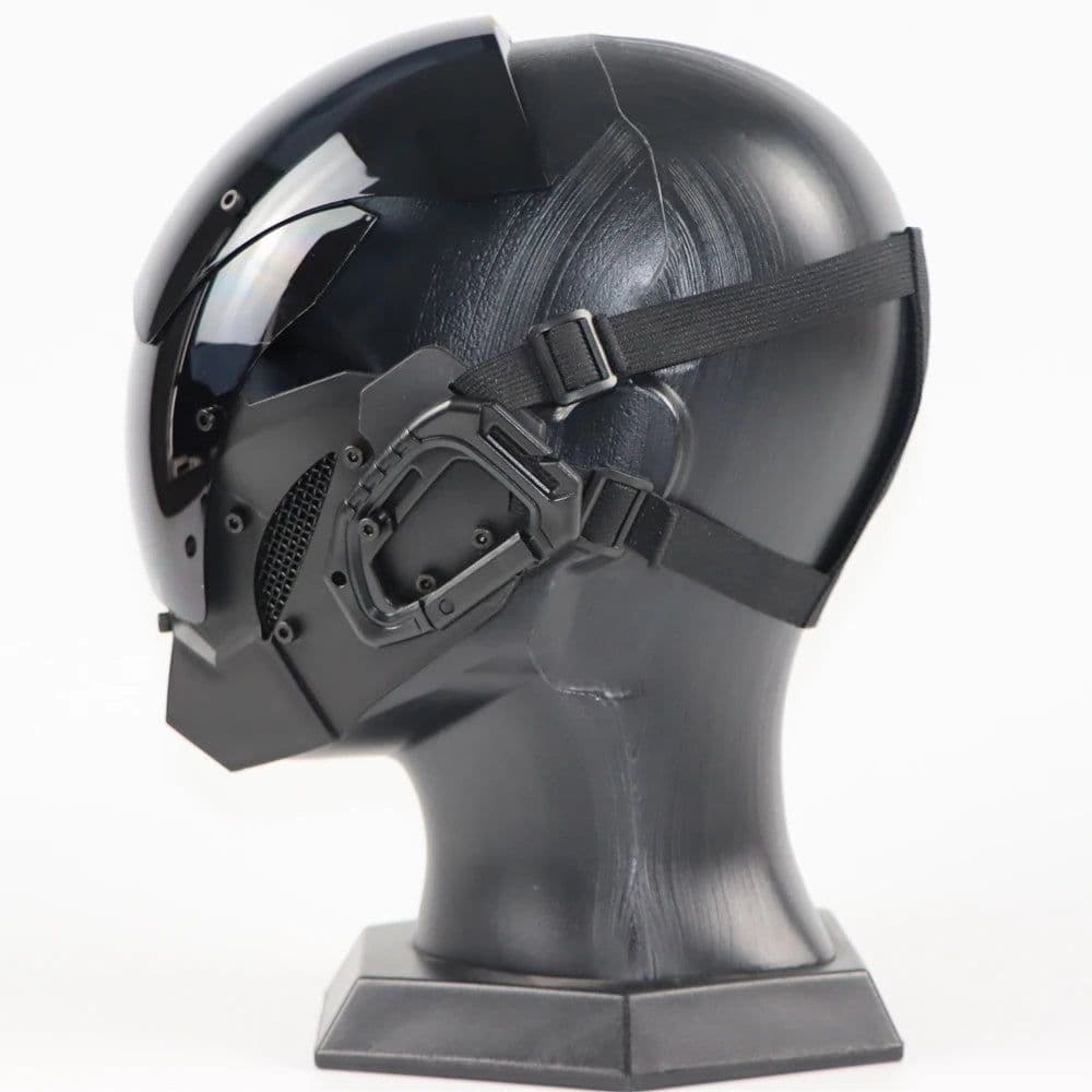 image-Cyberpunk Mask Diy Handmade Custom Personalized Cosplay Masks Mechanical Sci-fi Gear Fit for Dj Music Festiva Halloween