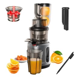 image-BioloMix Cold Press Juicer with 75mm Feed Chute, 200W 40-65RPM Powerful Motor Slow Masticating Juice Extractor Fits Whole Fruits