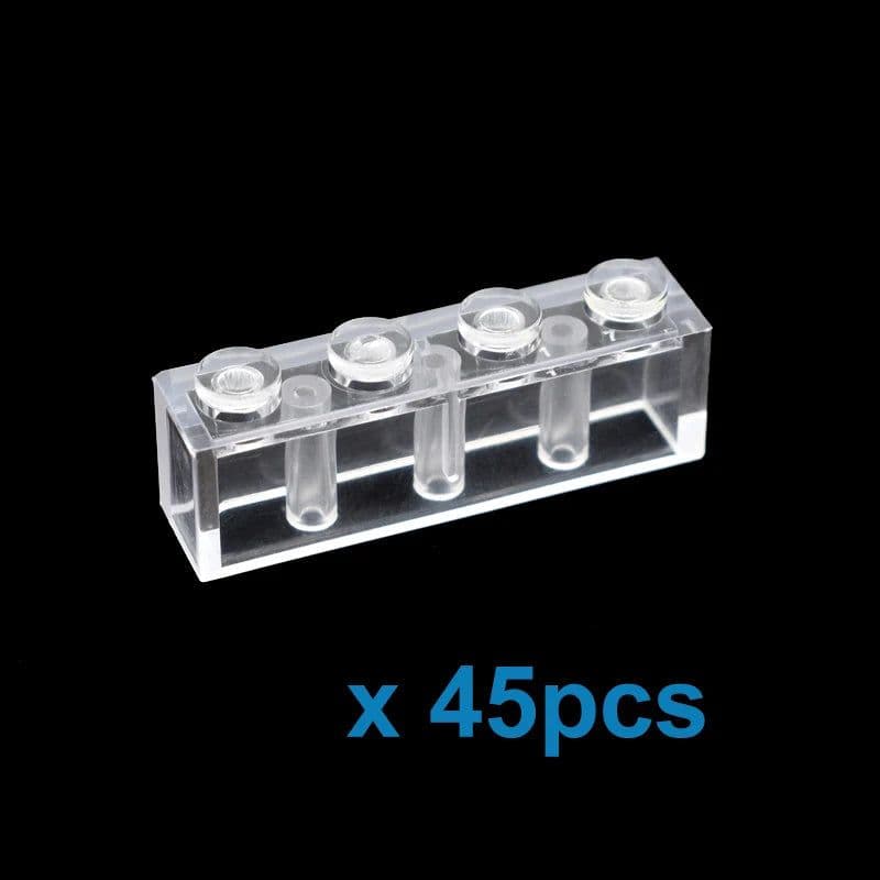 image-DIY Building Blocks Thick Transparent Figures Bricks Educational Creative Toys for Children Gifts Size Compatible With Brand