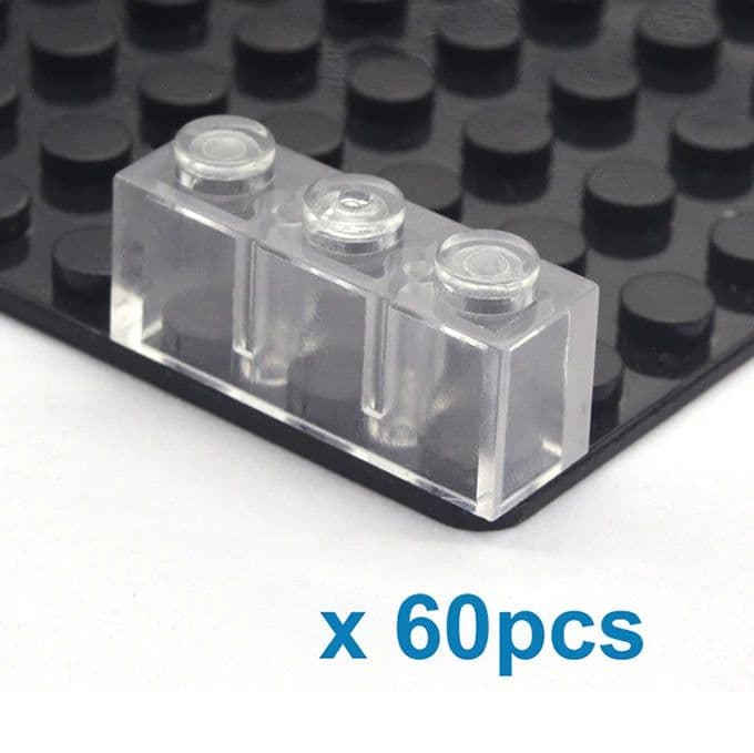image-DIY Building Blocks Thick Transparent Figures Bricks Educational Creative Toys for Children Gifts Size Compatible With Brand