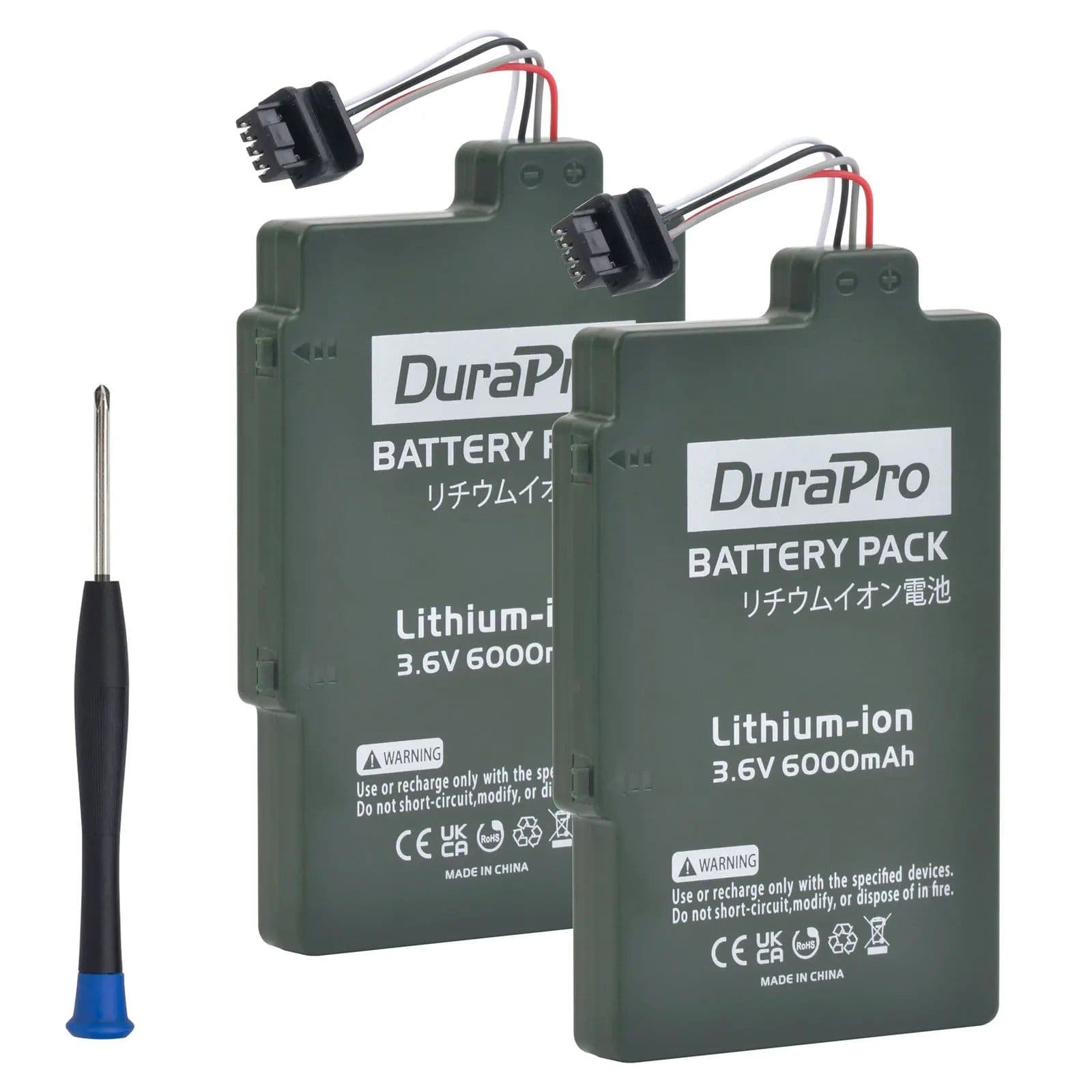 image-DuraPro 6000mAh Li-ion Bateria WUP-001 WUP-012 Battery for Nintendo Wii U Gamepad WUP-010 Battery with free Tool