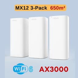 image-Tenda AX3000 WiFi6 Mesh System EX/MX12 Wireless Router Wi-Fi6 Mesh WiFi Router up to 7000 sq.ft. Wifi range extender WIFI 6 Mesh