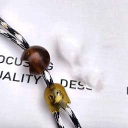 image-EDC Ultem PEI Titanium Beads A Kinife Pendant Paracord Outdoor Decorations Necklace Bracelet Camping Gear EDC Tools