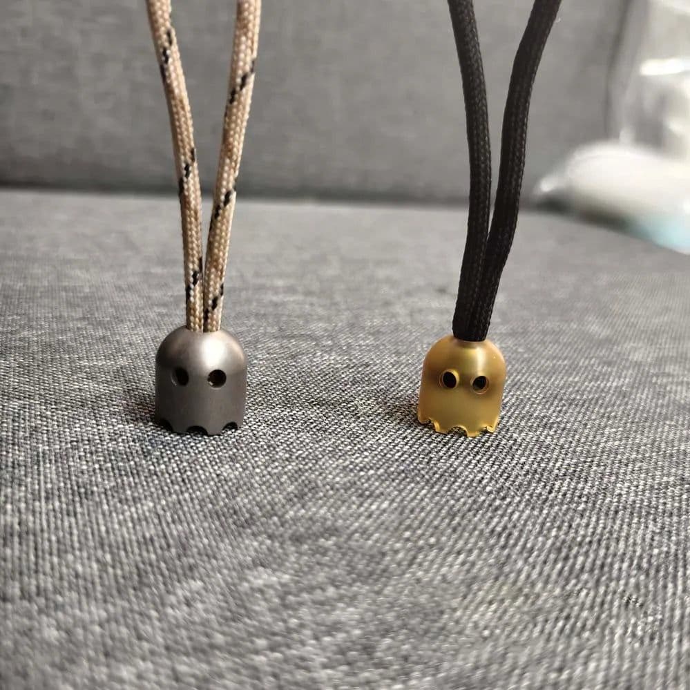 image-EDC Ultem PEI Titanium Beads A Kinife Pendant Paracord Outdoor Decorations Necklace Bracelet Camping Gear EDC Tools