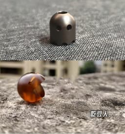 image-EDC Ultem PEI Titanium Beads A Kinife Pendant Paracord Outdoor Decorations Necklace Bracelet Camping Gear EDC Tools