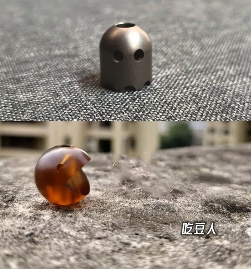 image-EDC Ultem PEI Titanium Beads A Kinife Pendant Paracord Outdoor Decorations Necklace Bracelet Camping Gear EDC Tools