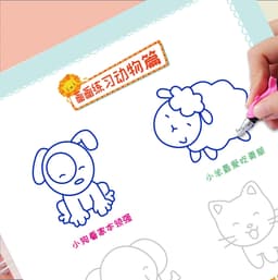 image-Reusable 3D Groove Learn English Copybook Calligraphy Handwriting Learn Math Draw Book Writing For Kid Pen Control Training Gift
