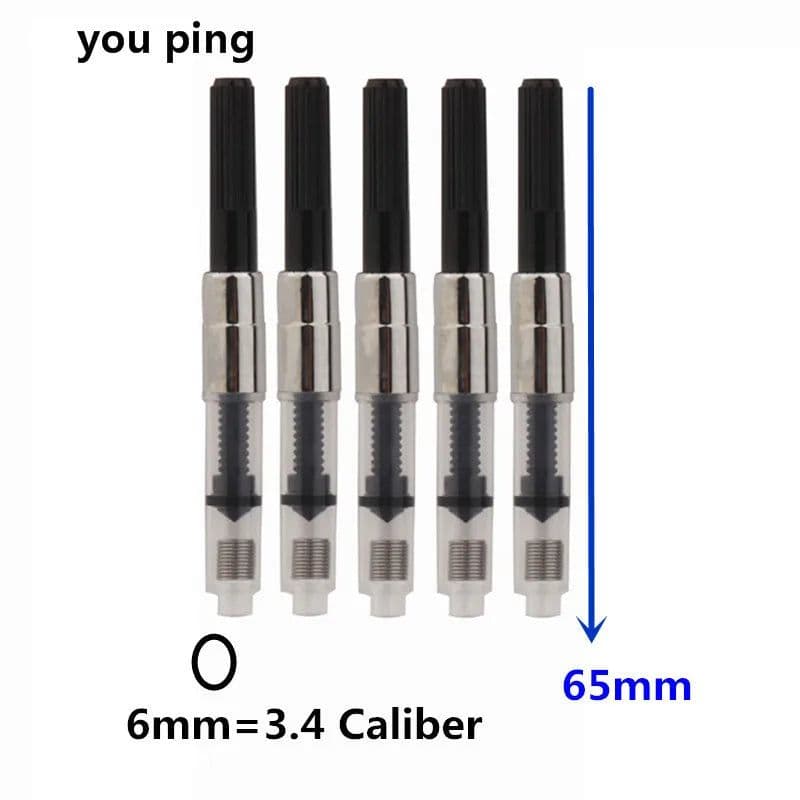 image-High Quality Black Universal 2.6 and 3.4 Caliber Ink Cartridge Fountain pen ink Absorber Stationary supplies
