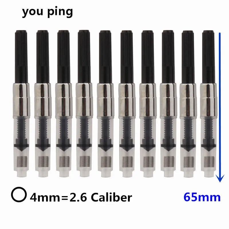 image-High Quality Black Universal 2.6 and 3.4 Caliber Ink Cartridge Fountain pen ink Absorber Stationary supplies
